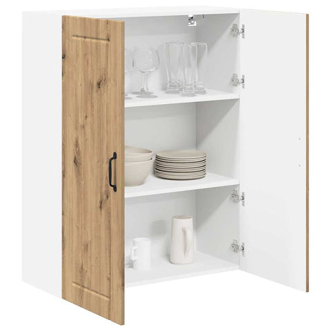 vidaXL Kitchen Wall Cabinet with Shelf Artisan Oak 80 x 31 x 100 cm