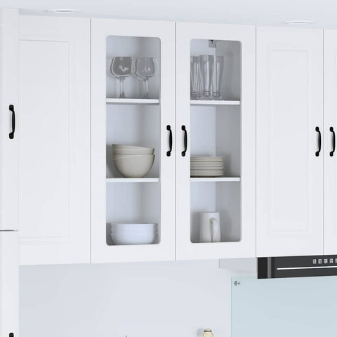 vidaXL Kitchen Wall Cabinet White 80 x 31 x 100 cm Engineered Wood
