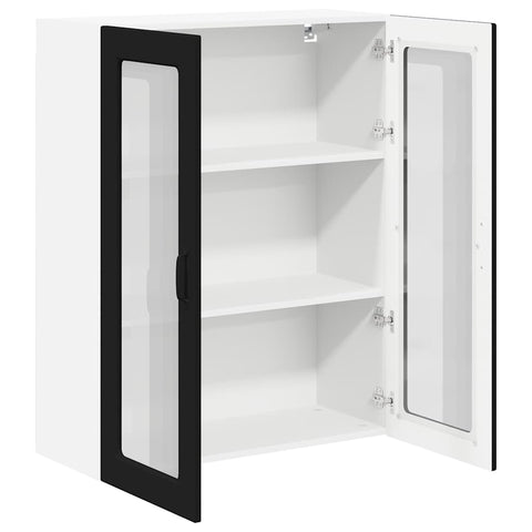 vidaXL Kitchen Wall Cabinet Black 80 x 31 x 100 cm Engineered Wood