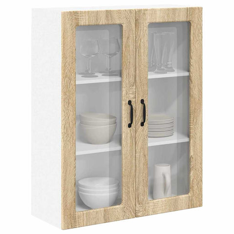 vidaXL Kitchen Wall Cabinet with Shelf Sonoma oak 80 x 31 x 100 cm