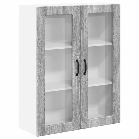 vidaXL Kitchen Wall Cabinet with Shelf Grey sonoma 80 x 31 x 100 cm