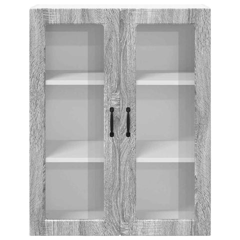 vidaXL Kitchen Wall Cabinet with Shelf Grey sonoma 80 x 31 x 100 cm