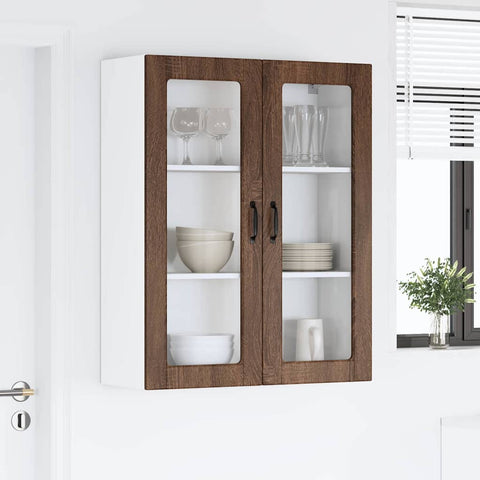 vidaXL Kitchen Wall Cabinet Brown oak 80 x 31 x 100 cm Engineered Wood