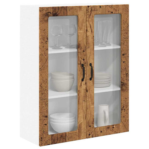 vidaXL Kitchen Wall Cabinet Old wood 80 x 31 x 100 cm Engineered Wood