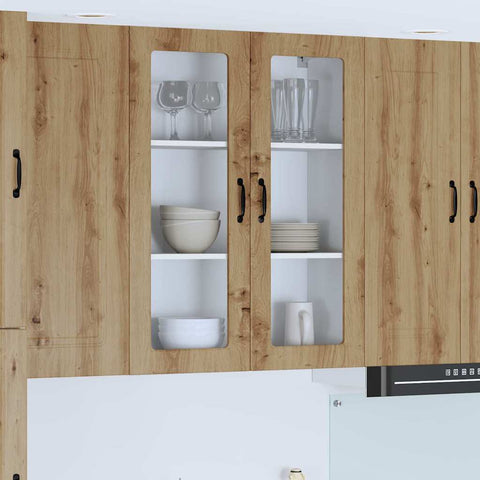 vidaXL Kitchen Wall Cabinet with Shelf Artisan oak 80 x 31 x 100 cm