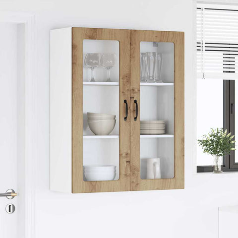 vidaXL Kitchen Wall Cabinet with Shelf Artisan oak 80 x 31 x 100 cm