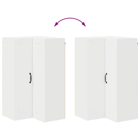 vidaXL Kitchen Wall Cabinet White 57 x 57 x 100 cm Engineered Wood