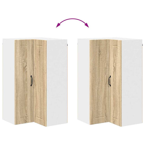 vidaXL Kitchen Wall Cabinet with Shelf Sonoma Oak 57 x 57 x 100 cm