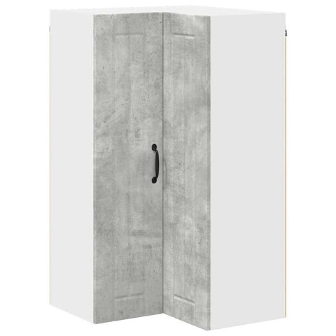 vidaXL Kitchen Wall Cabinet with Shelf Concrete Grey 57 x 57 x 100 cm