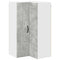 vidaXL Kitchen Wall Cabinet with Shelf Concrete Grey 57 x 57 x 100 cm