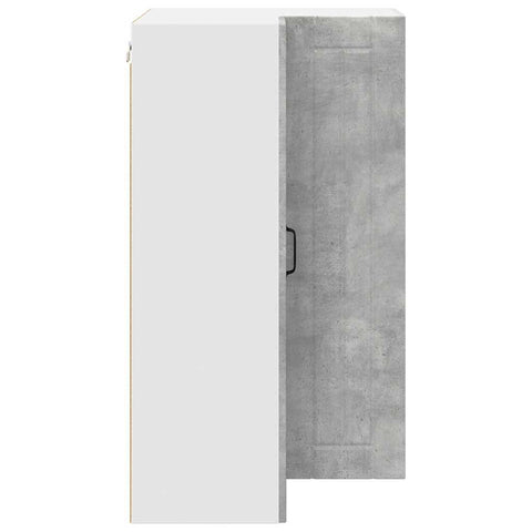 vidaXL Kitchen Wall Cabinet with Shelf Concrete Grey 57 x 57 x 100 cm