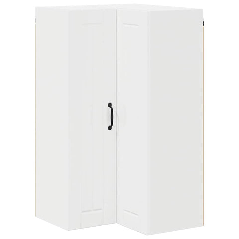 vidaXL Kitchen Wall Cabinet High Gloss White 57 x 57 x 100 cm