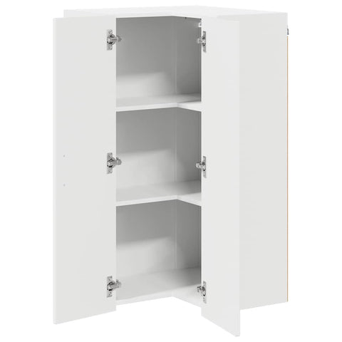 vidaXL Kitchen Wall Cabinet High Gloss White 57 x 57 x 100 cm