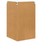 vidaXL Kitchen Wall Cabinet High Gloss White 57 x 57 x 100 cm