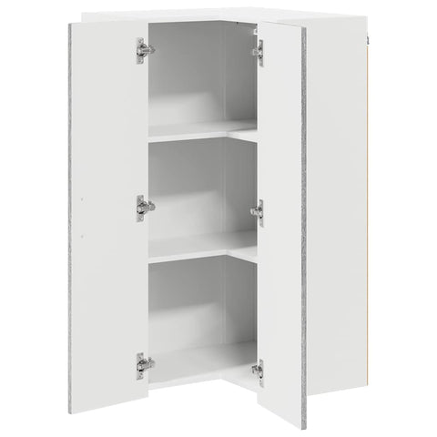 vidaXL Kitchen Wall Cabinet with Shelf Grey Sonoma 57 x 57 x 100 cm