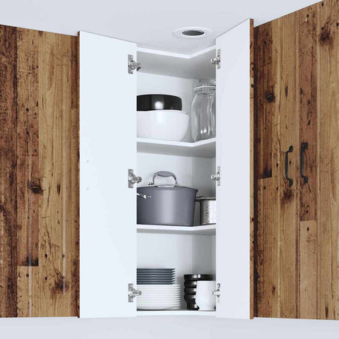 vidaXL Kitchen Wall Cabinet Old Wood 57 x 57 x 100 cm Engineered Wood