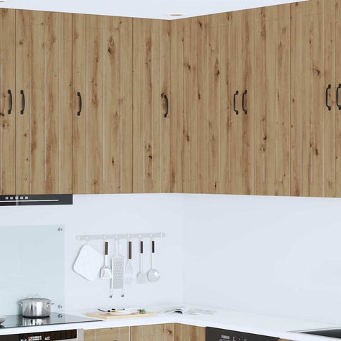 vidaXL Kitchen Wall Cabinet with Shelf Artisan Oak 57 x 57 x 100 cm