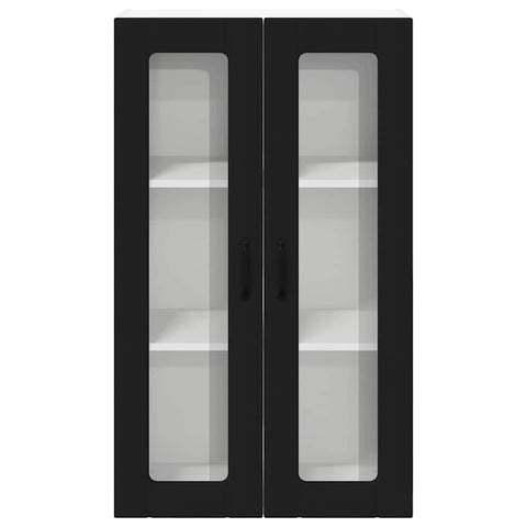 vidaXL Kitchen Wall Cabinet Black 60 x 31 x 100 cm Engineered Wood