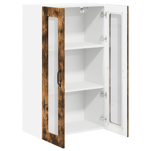 vidaXL Kitchen Wall Cabinet with Shelf Smoked oak 60 x 31 x 100 cm