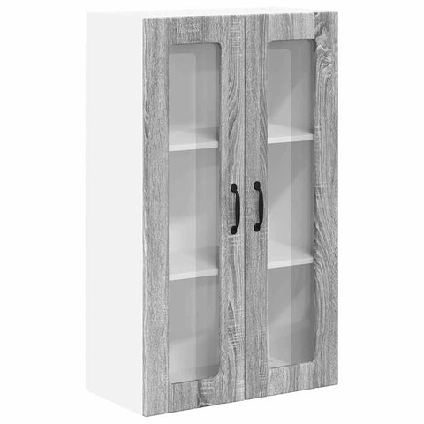 vidaXL Kitchen Wall Cabinet with Shelf Grey sonoma 60 x 31 x 100 cm