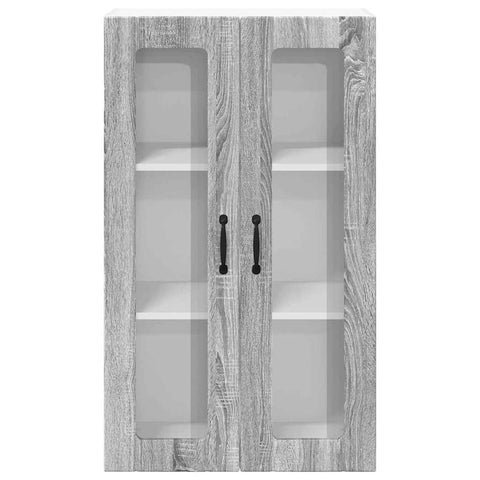 vidaXL Kitchen Wall Cabinet with Shelf Grey sonoma 60 x 31 x 100 cm