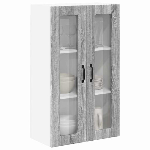 vidaXL Kitchen Wall Cabinet with Shelf Grey sonoma 60 x 31 x 100 cm