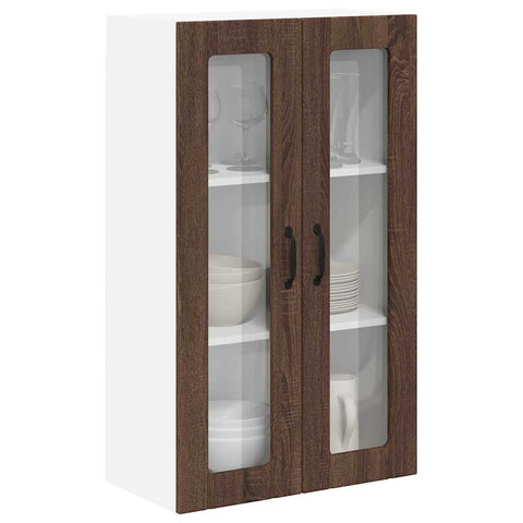 vidaXL Kitchen Wall Cabinet Brown oak 60 x 31 x 100 cm Engineered Wood