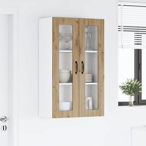 vidaXL Kitchen Wall Cabinet with Shelf Artisan oak 60 x 31 x 100 cm