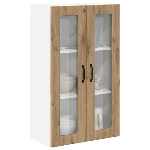 vidaXL Kitchen Wall Cabinet with Shelf Artisan oak 60 x 31 x 100 cm
