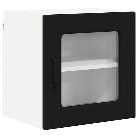 vidaXL Kitchen Wall Cabinet Black 40 x 31 x 40 cm Engineered Wood