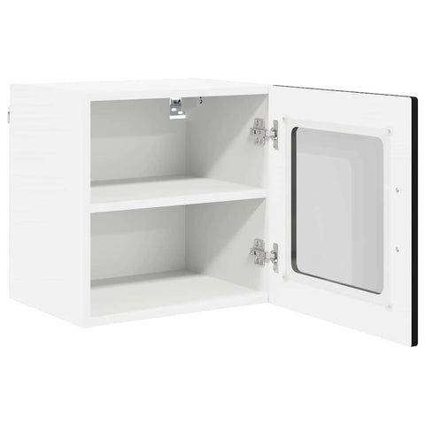 vidaXL Kitchen Wall Cabinet Black 40 x 31 x 40 cm Engineered Wood