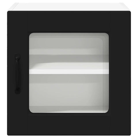 vidaXL Kitchen Wall Cabinet with Shelf 2 pcs Black 40 x 31 x 40 cm