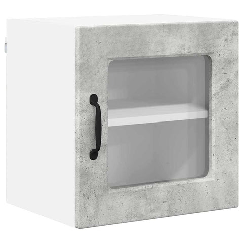 vidaXL Kitchen Wall Cabinet with Shelf Concrete Grey 40 x 31 x 40 cm