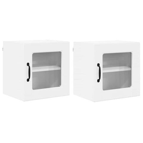 vidaXL Kitchen Wall Cabinet 2 pcs High Gloss White 40 x 31 x 40 cm
