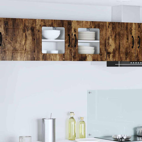 vidaXL Kitchen Wall Cabinet Smoked Oak 40 x 31 x 40 cm Engineered Wood