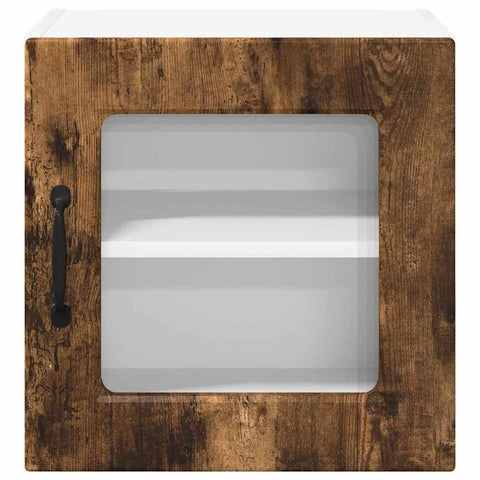 vidaXL Kitchen Wall Cabinet with Door 2 pcs Smoked Oak 40 x 31 x 40 cm