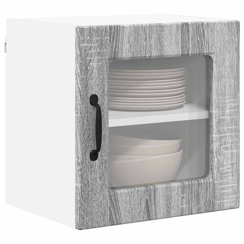 vidaXL Kitchen Wall Cabinet 2 pcs Grey Sonoma 40 x 31 x 40 cm