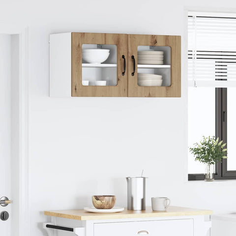 vidaXL Kitchen Wall Cabinet 2 pcs Artisan Oak 40 x 31 x 40 cm