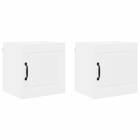 vidaXL Kitchen Wall Cabinet with Shelf 2 pcs White 40 x 31 x 40 cm