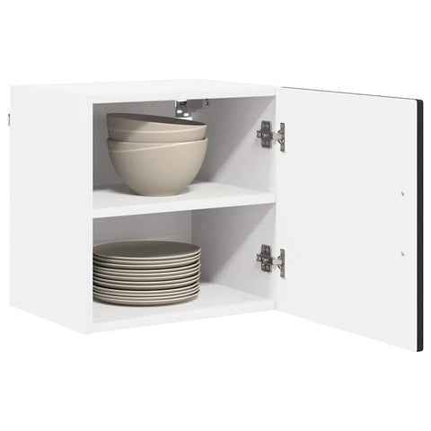 vidaXL Kitchen Wall Cabinet with Shelf 2 pcs Black 40 x 31 x 40 cm