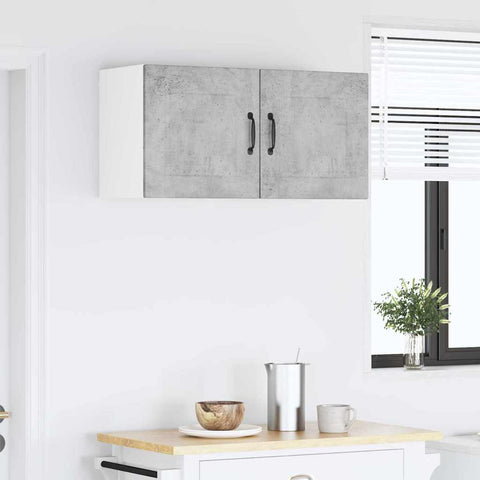 vidaXL Kitchen Wall Cabinet with Shelf Concrete Grey 40 x 31 x 40 cm