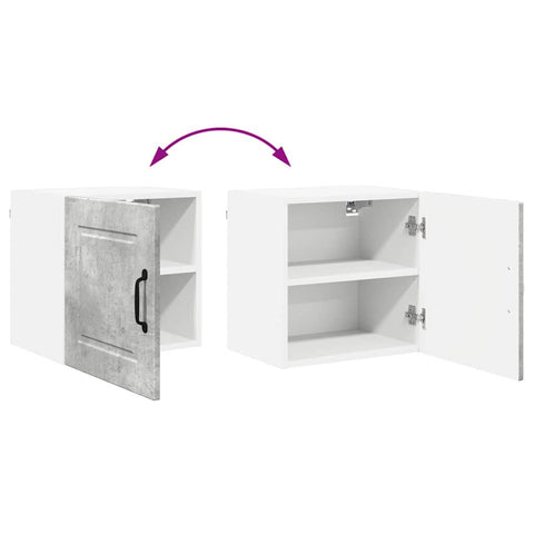 vidaXL Kitchen Wall Cabinet with Shelf Concrete Grey 40 x 31 x 40 cm