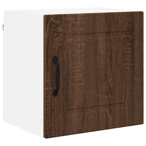 vidaXL Kitchen Wall Cabinet with Shelf 2 pcs Brown Oak 40 x 31 x 40 cm
