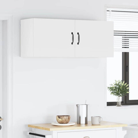 vidaXL Kitchen Wall Cabinet with Shelf 2 pcs White 50 x 31 x 40 cm
