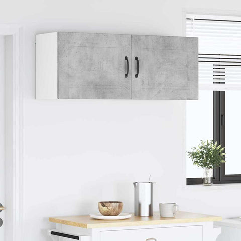 vidaXL Kitchen Wall Cabinet with Shelf Concrete Grey 50 x 31 x 40 cm