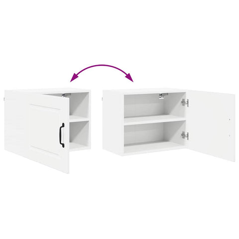 vidaXL Kitchen Wall Cabinet with Door High Gloss White 50 x 31 x 40 cm