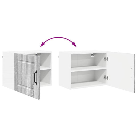 vidaXL Kitchen Wall Cabinet with Shelf Grey Sonoma 50 x 31 x 40 cm