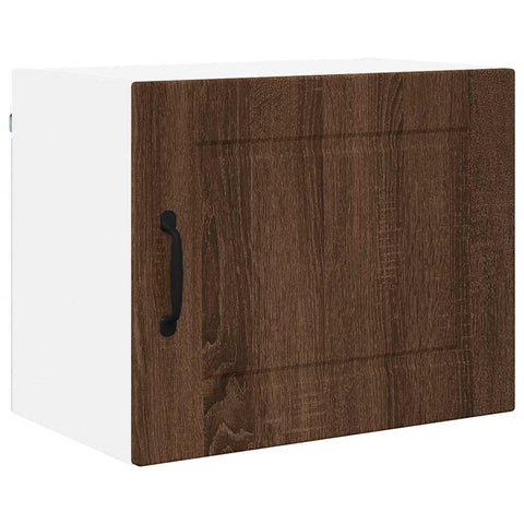 vidaXL Kitchen Wall Cabinet with Shelf 2 pcs Brown Oak 50 x 31 x 40 cm