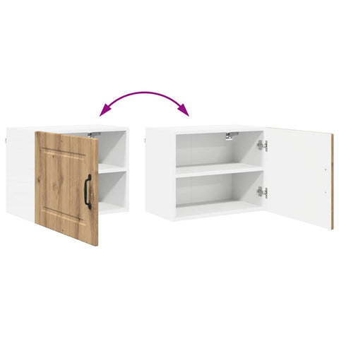 vidaXL Kitchen Wall Cabinet with Shelf Artisan Oak 50 x 31 x 40 cm