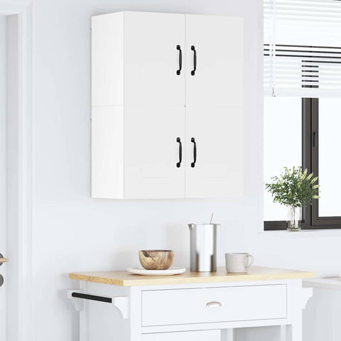 vidaXL Kitchen Wall Cabinet with Shelf 2 pcs White 60 x 31 x 40 cm